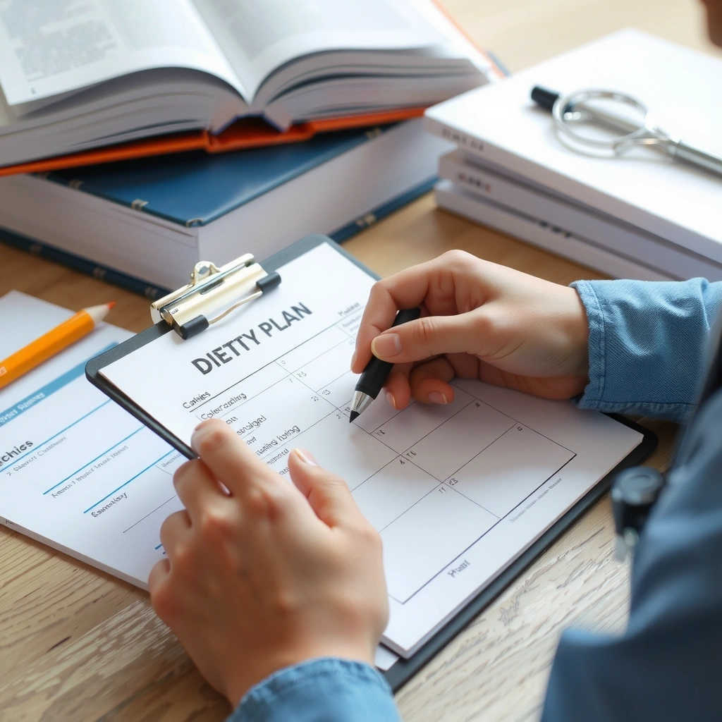 Plan dietetyczny w trakcie tworzenia