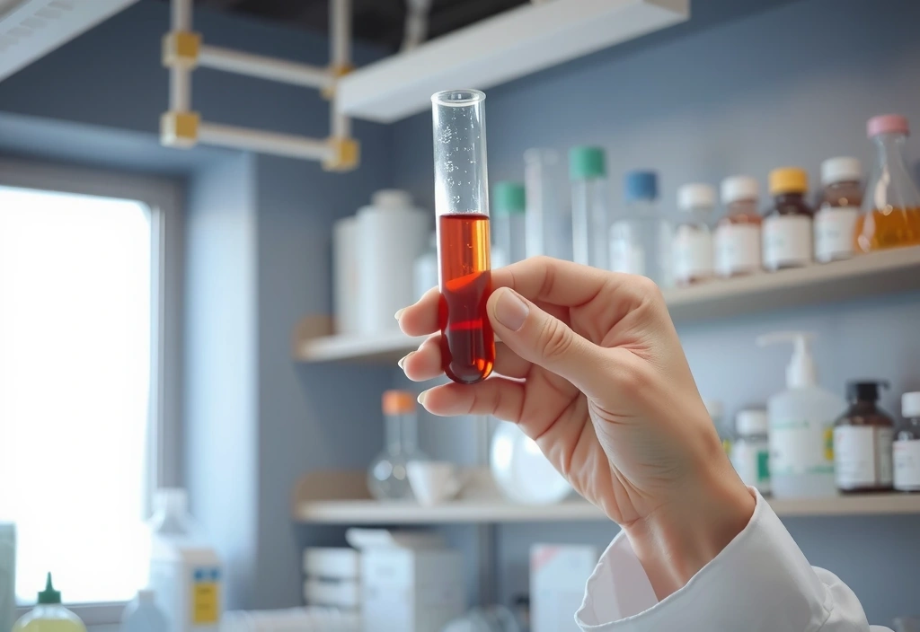 Laboratory analysis of blood sample